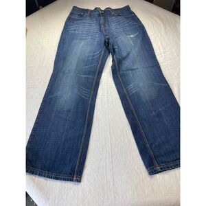 Vintage Coogi Jeans Mens 38X35 Blue Denim Baggy Embroidered Streetwear Y2K Flaps